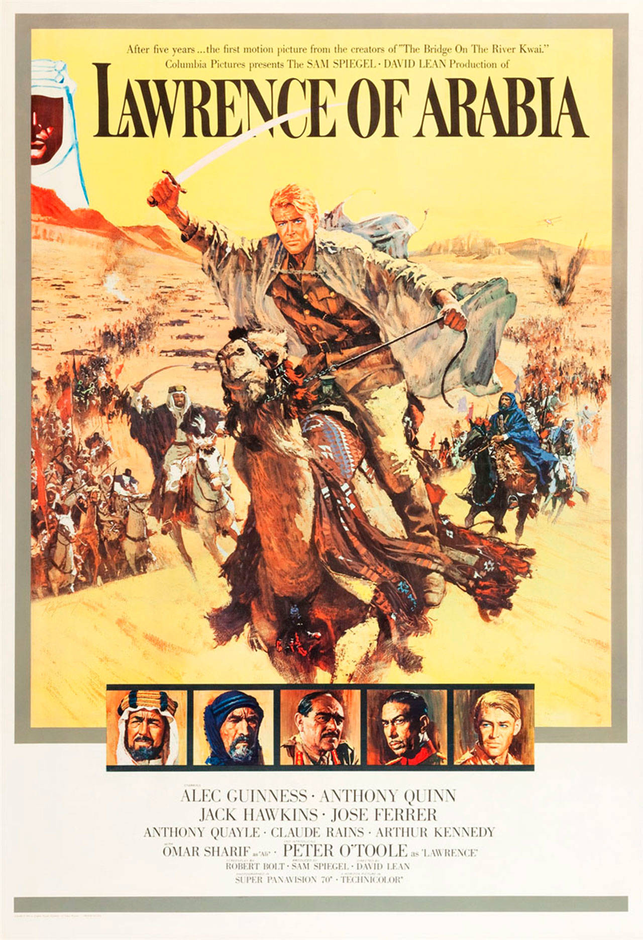 Image courtesy of Columbia Pictures | The 1962 British epic historical drama “Lawrence of Arabia” will return to the big screen at Bainbridge Cinemas for a special revival screening, presented by Turner Classic Movies, at 6 p.m. Wednesday, Sept. 4.