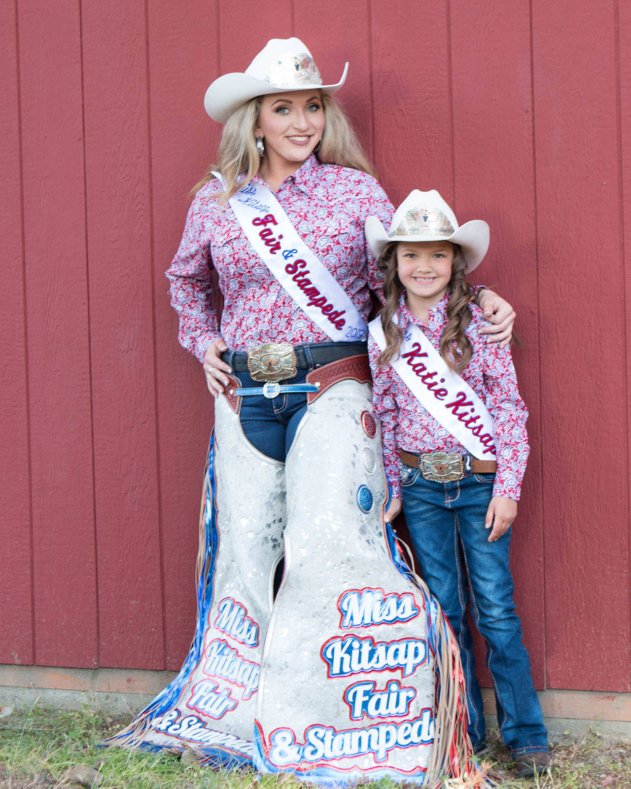 Georgia Lieb and Kaia Whishant are Kitsap Stampede and Rodeo royalty. (Photo courtesy Danise Barnes)