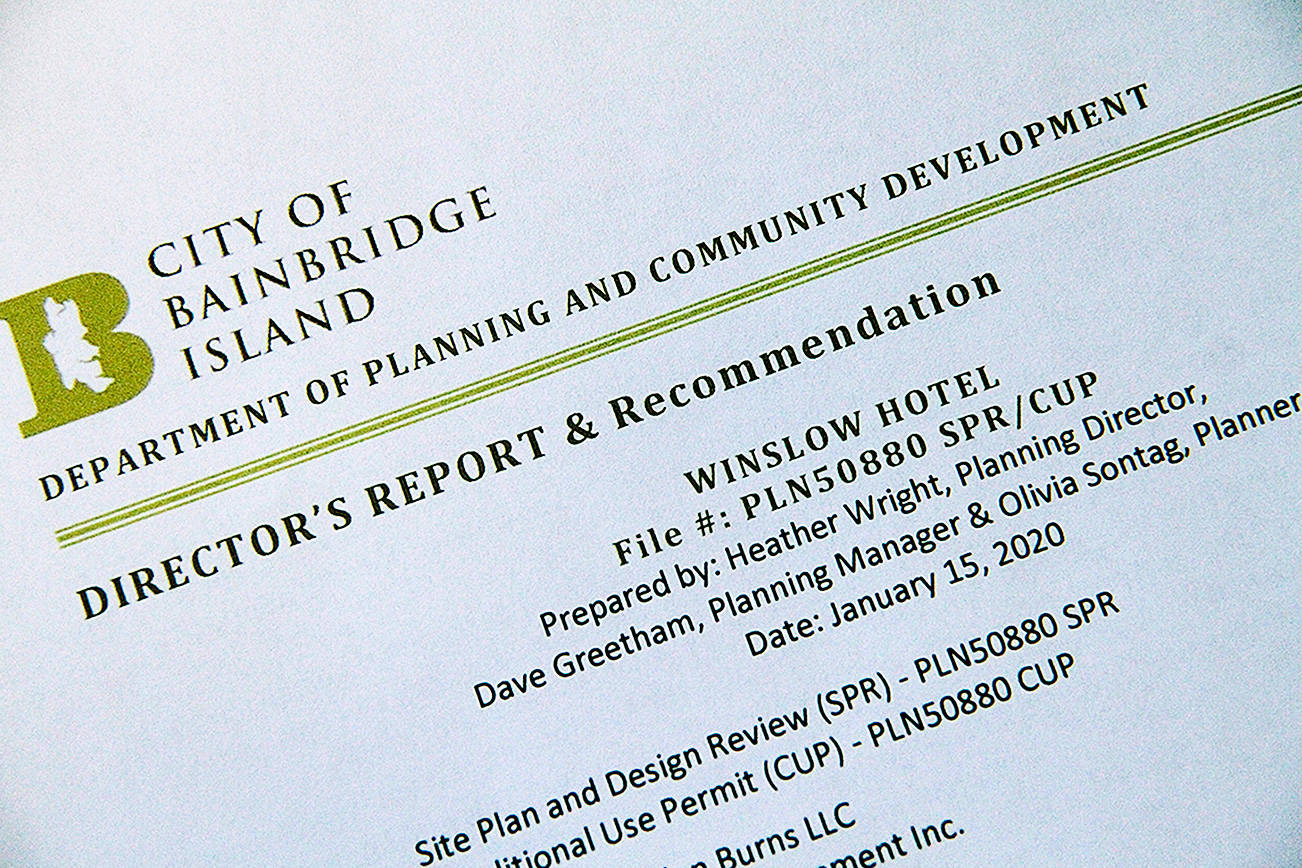 UPDATE | Pro versus Con: Bainbridge planning chief responds to concerns on Winslow Hotel raised by opponents