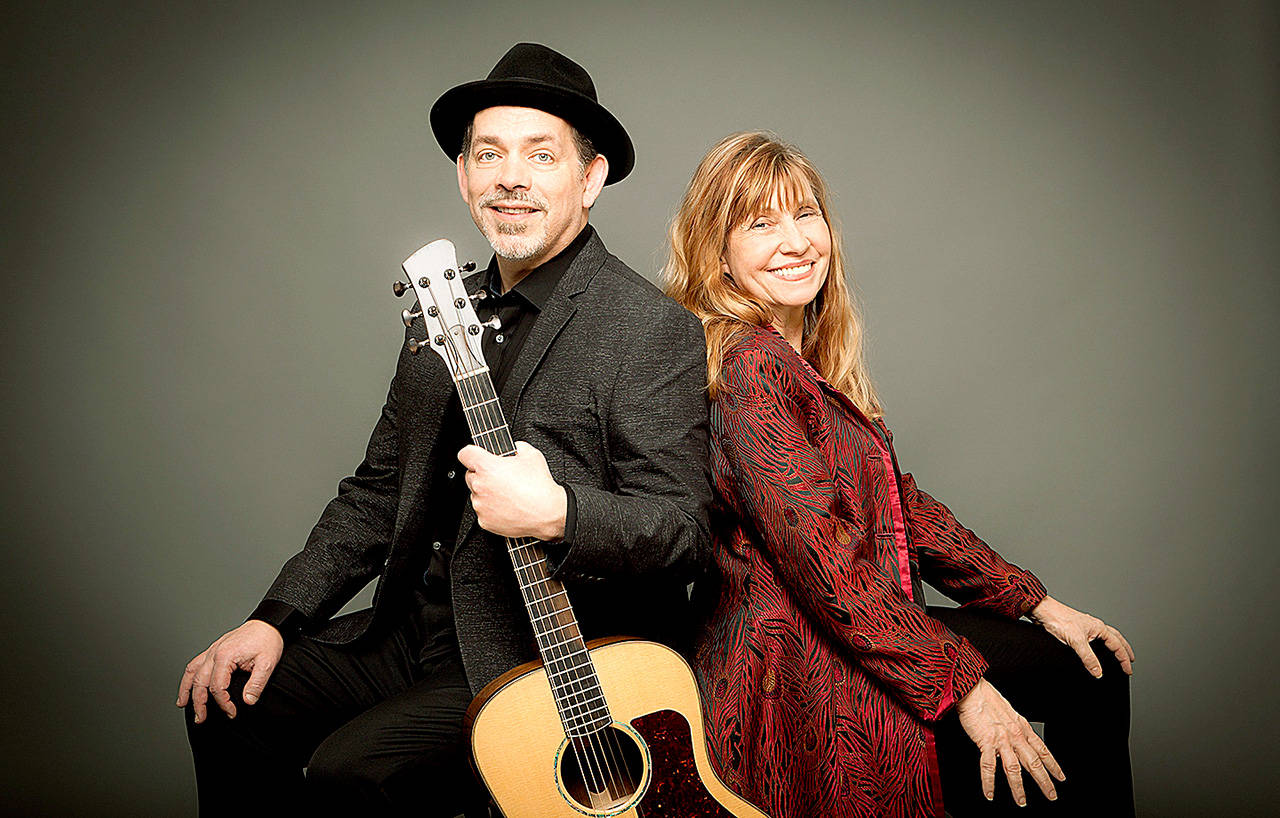 Seabold Second Saturday welcomes Notable Journey — the acoustic guitar/vocal duo of Bhaj Townsend and Gordon Currie — in concert on Saturday, Feb. 8 at Seabold Hall. (Photo courtesy of Notable Journey)