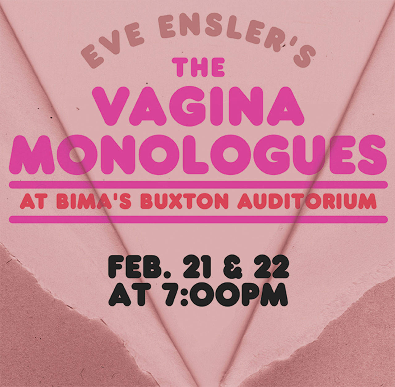 Image courtesy of the Bainbridge Island Museum of Art | The Bainbridge Island Museum of Art will present a production of “The Vagina Monologues” at 7 p.m. Friday, Feb. 21 and Saturday, Feb. 22 in the Frank Buxton Auditorium as part of V-Day.