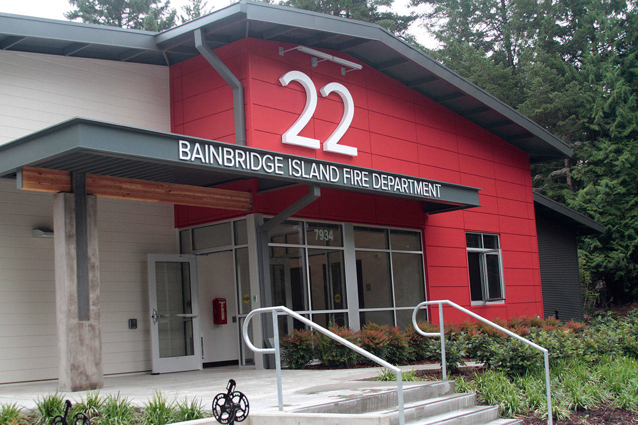 Luciano Marano | Bainbridge Island Review - Bainbridge Island Fire Department Station 22, the upgrades to which marked the completion of a years-long, multi-facility improvement project last year.