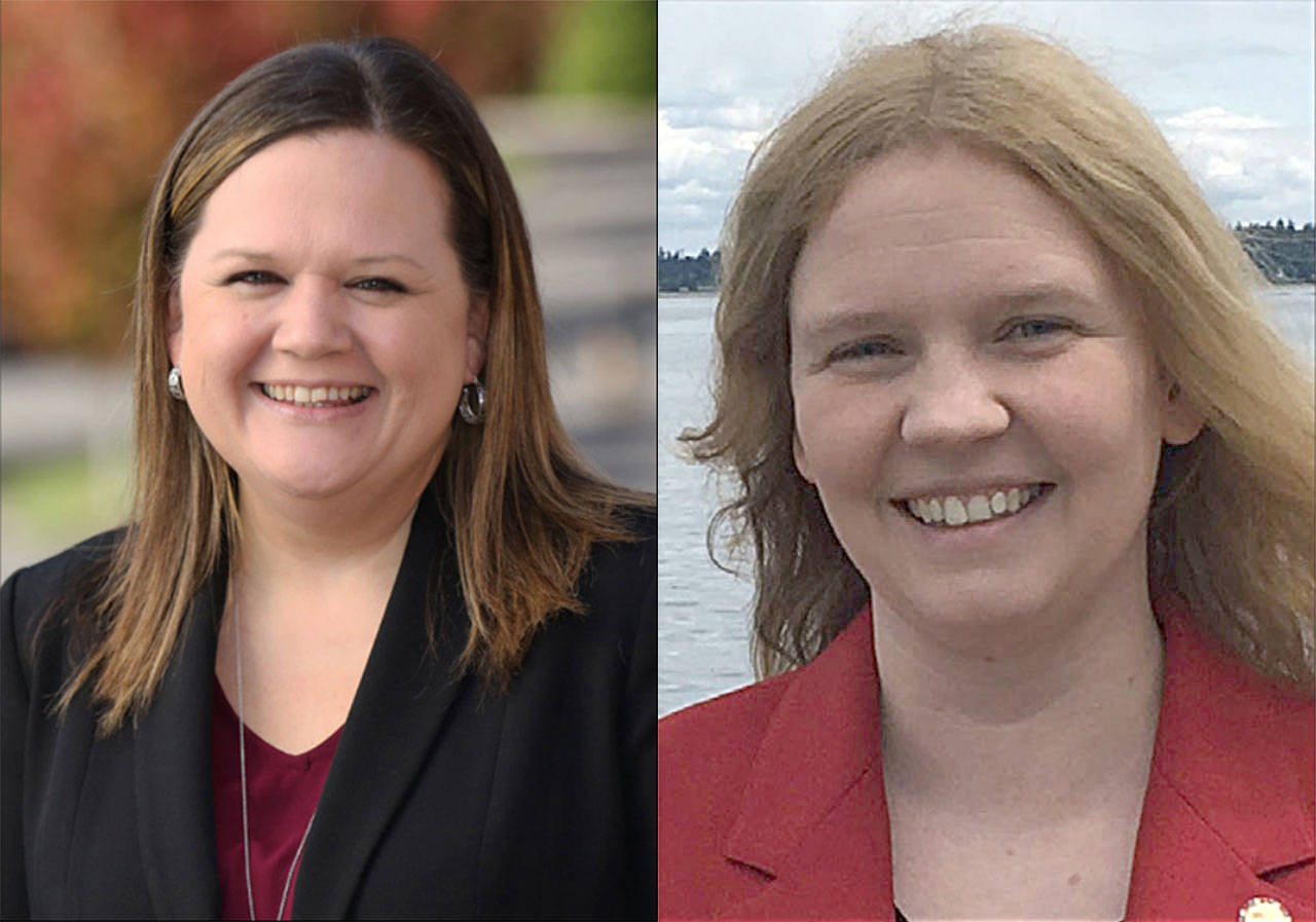 Democrat Tarra Simmons (left) and Republican April Ferguson (right) are the two candidates hoping to fill the seat vacated by retiring Rep. Sherry Appleton.