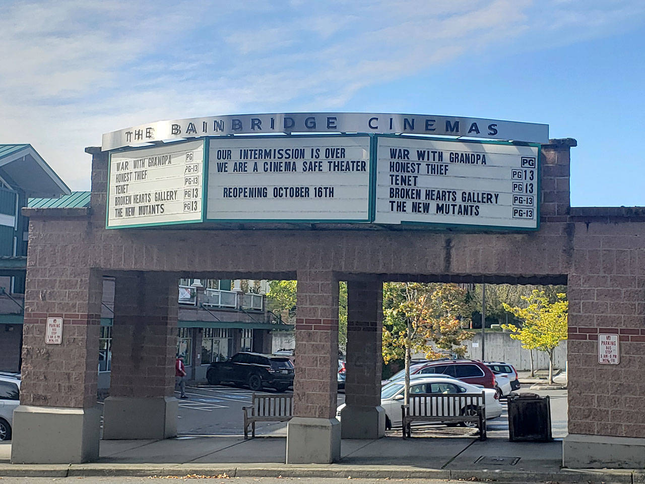 Bainbridge Cinemas will be reopening at 25 percent capacity Friday after being closed for over seven months due to the COVID-19 pandemic. Tyler Shuey/Bainbridge Island Review
