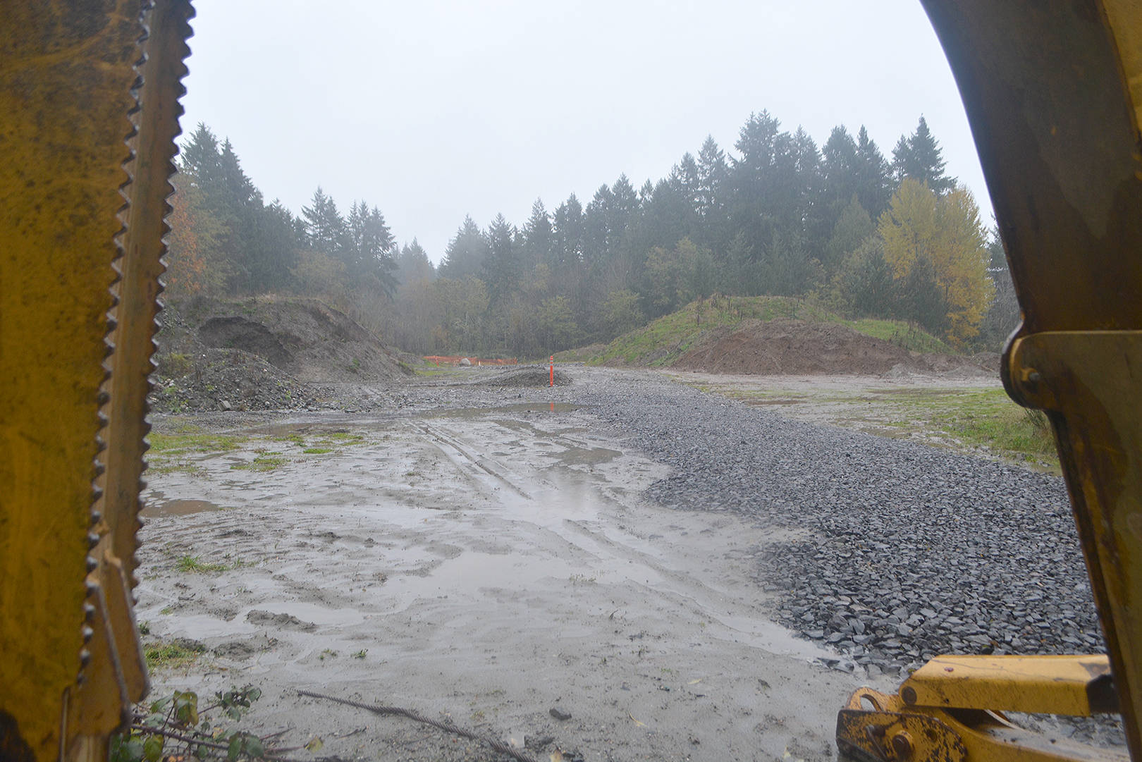A look at the Triangle Sandpit that has been used as a mining site.