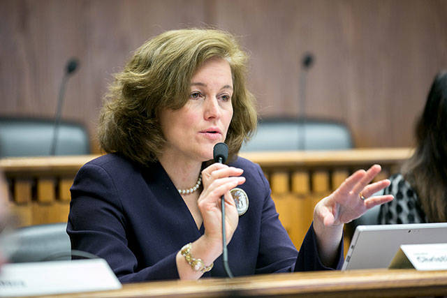 State Sen. Christine Rolfes, D-Bainbridge Island, was one of several Democrats asking Gov. Inslee to lift a ban on COVID-19 restrictions on indoor dining. (Washington State Legislature photo)