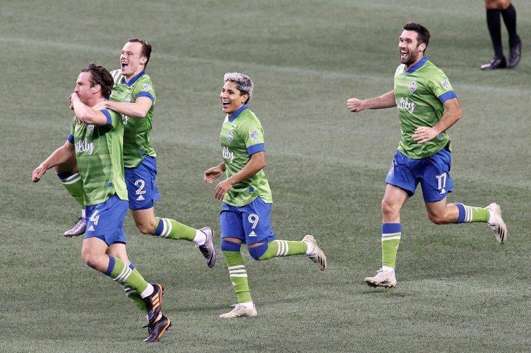 The Seattle Sounders celebrate their amazing comeback win for the Western Conference title, but fell in the MLS Cup.