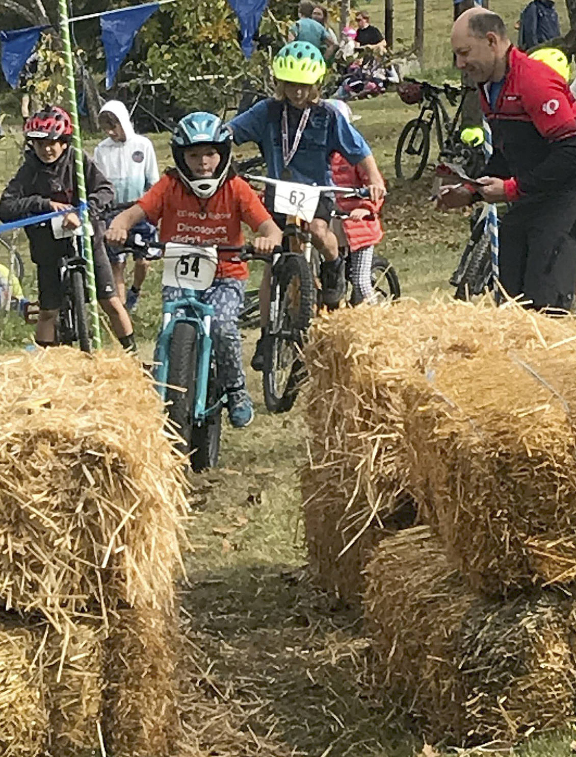 Mountain bikers go through a course at Johnson Farm. Courtesy photo