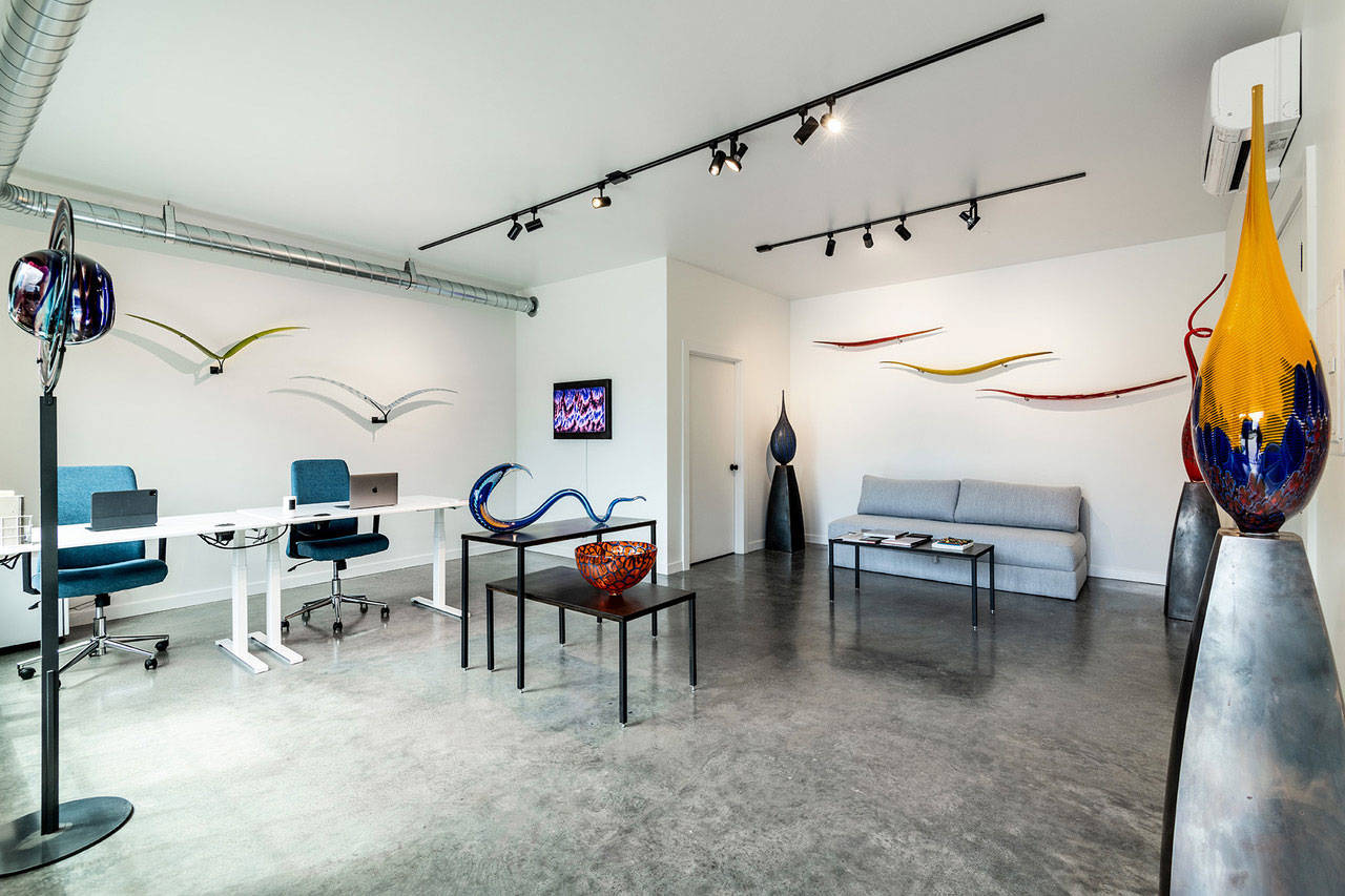 Lino Tagliapietra Inc. has expanded its footprint to Bainbridge Island and is being run in a small residential studio. Courtesy of Andrew Giammarco