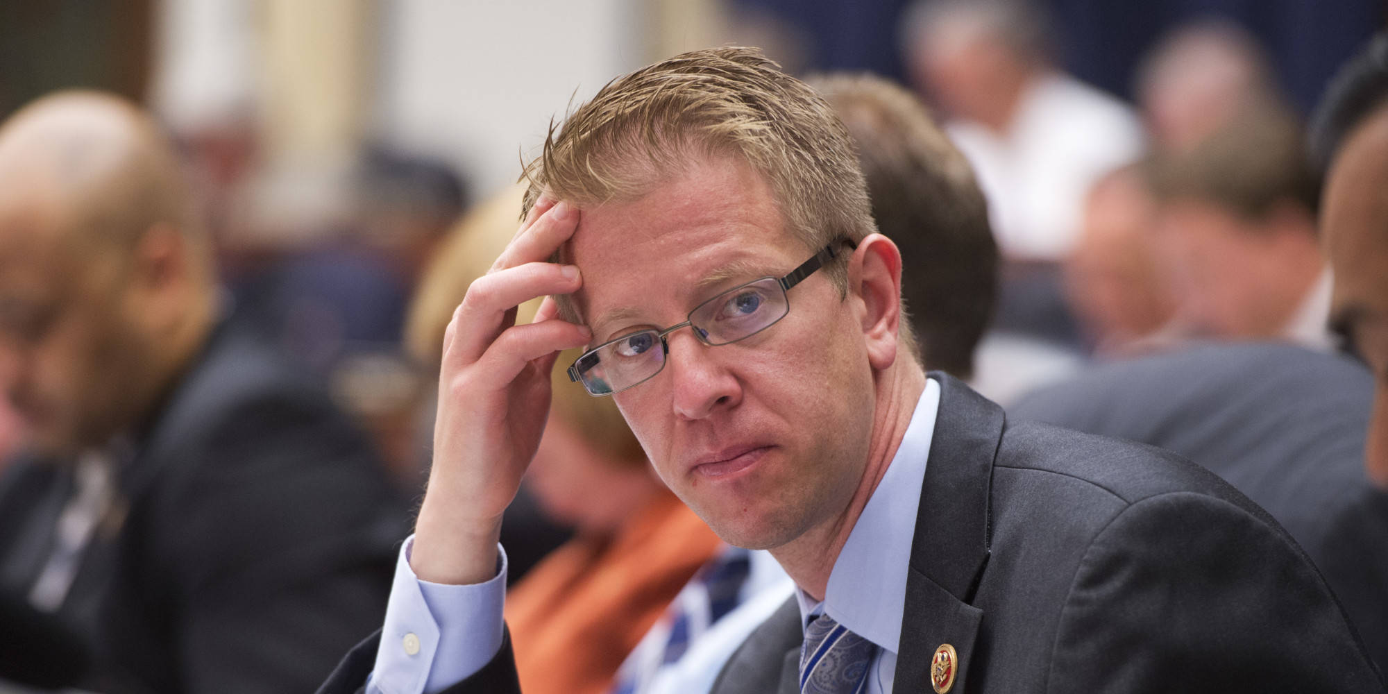 Rep. Derek Kilmer, D-Wash., attends a House Armed Services Committee meeting. (Tom Williams Courtesy Photo)