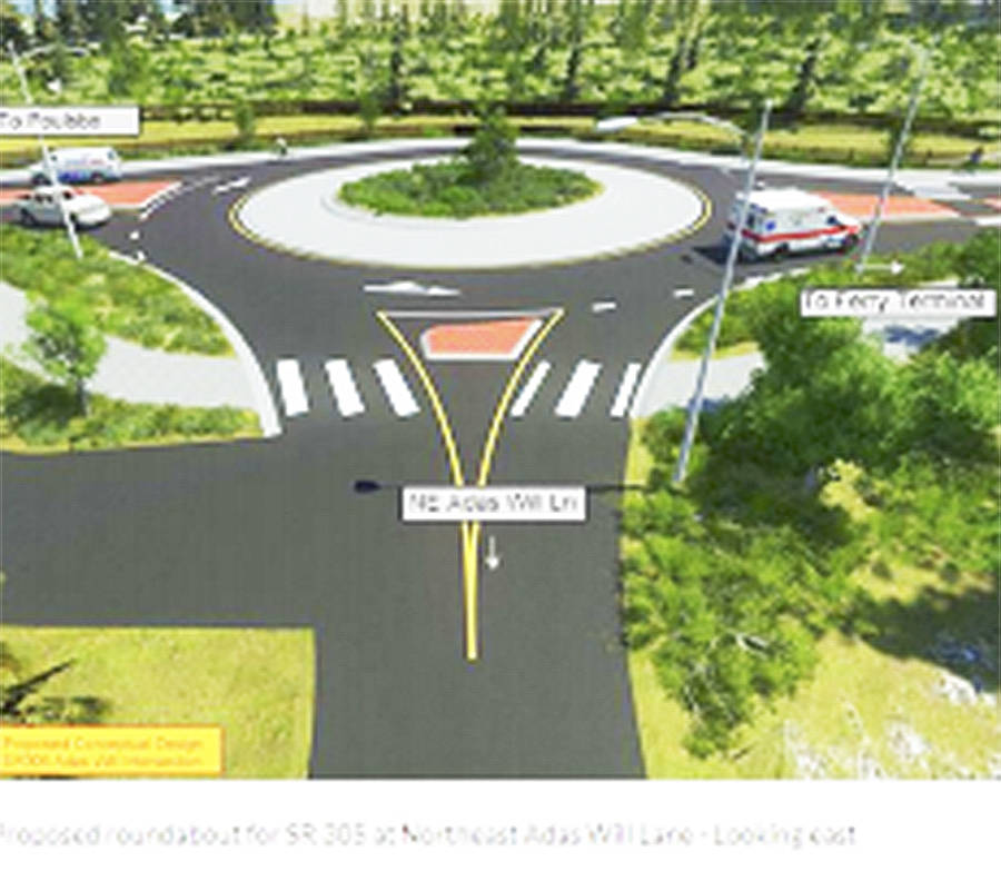 The color scheme of the roundabouts has been toned down. Courtesy illustration