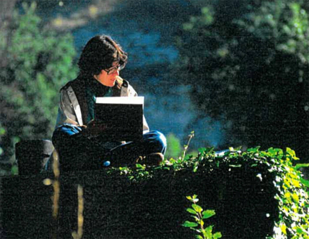 Elizabeth Van Liere painting in her younger days. Courtesy photos