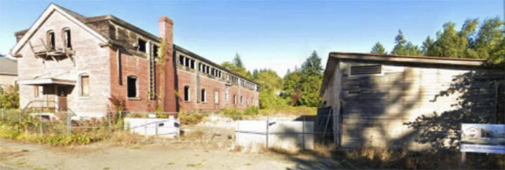 Barracks, left, and stables, right, as they are now. Courtesy Photo