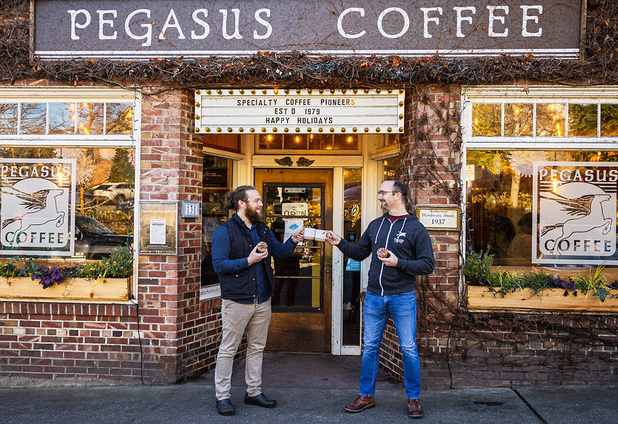 Dude's Donuts is now a part of Pegasus Coffee. Courtesy photo