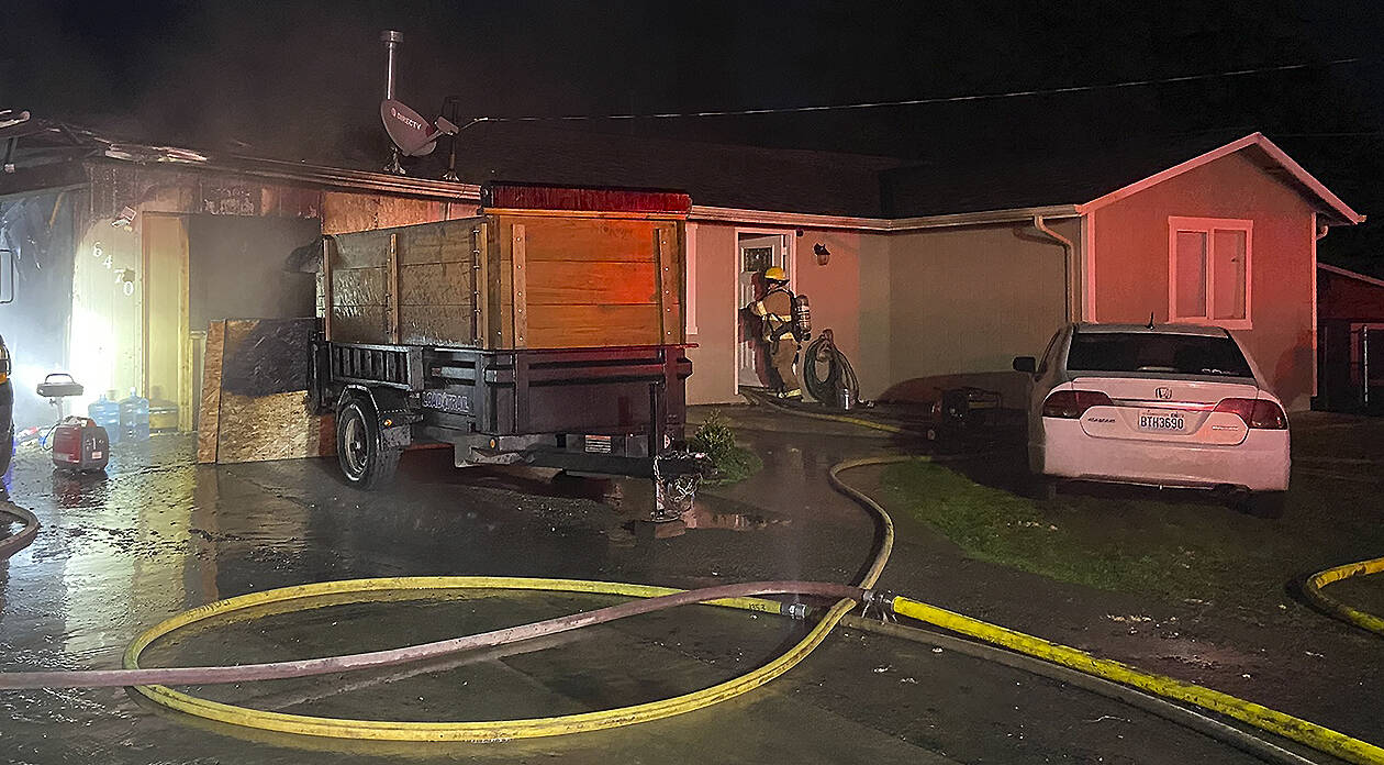 The blaze was mostly contained to the carport, but smoke damaged most of the living area.