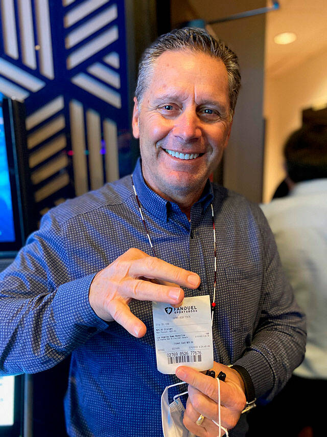Seahawks legend Steve Largent was present for the ribbon-cutting Friday and placed a ceremonial bet, a $20 wager (-198) on the Los Angeles Rams to win the Super Bowl.