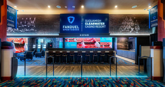 The FanDuel Sportsbook at Suquamish Clearwater Casino is now open. Courtesy Photos