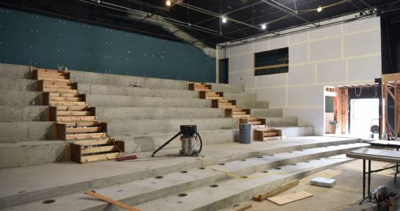 Nancy Treder / Bainbridge Island Review
Construction of the theater seating area includes innovated HVAC ducts that greatly improve the air quality.