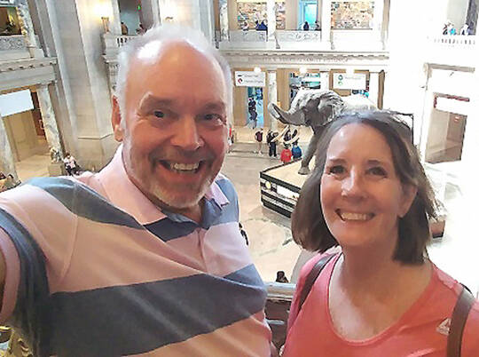 Deb and I at one of the Smithsonian Institution museums.