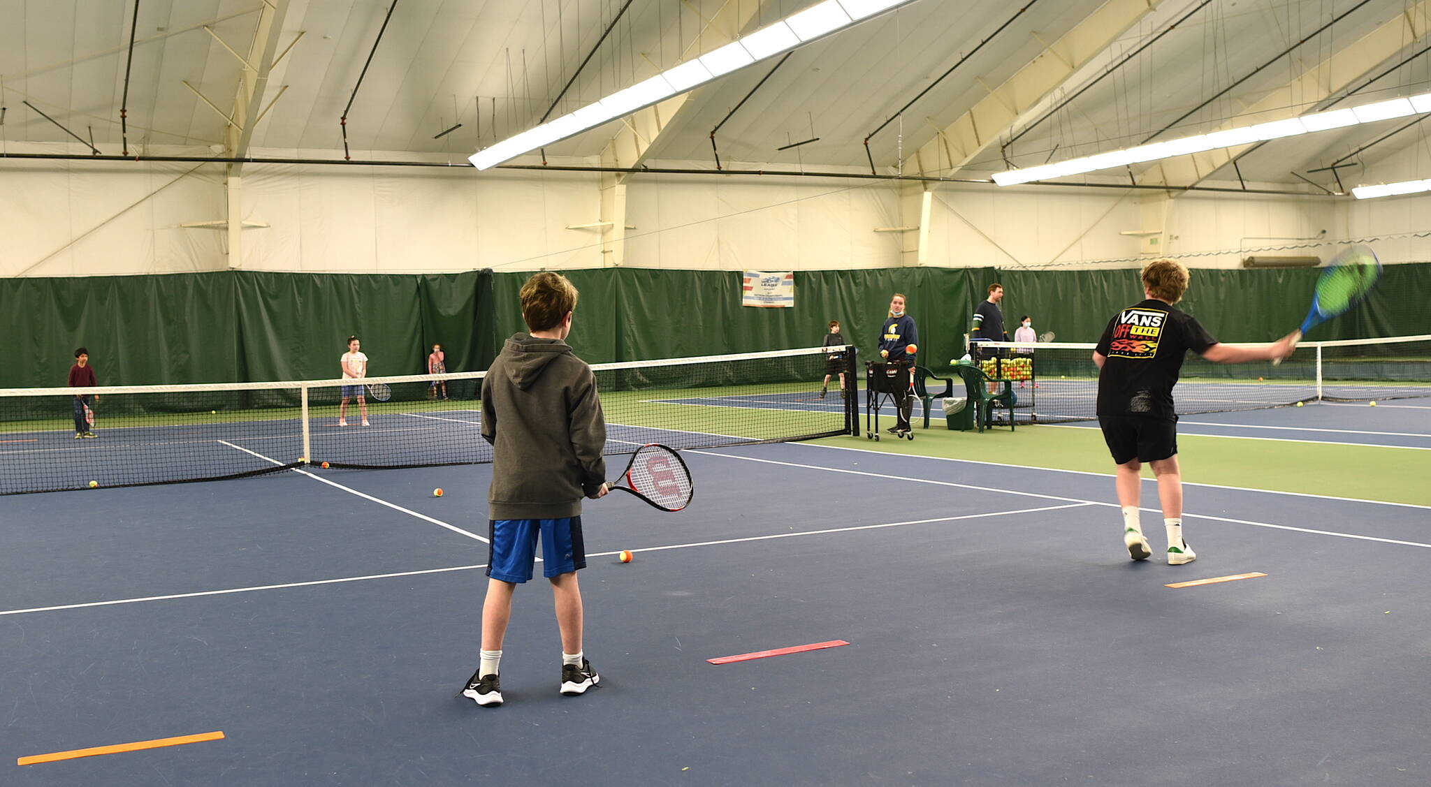 Tennis lessons at the BI Recreation Center in Meadowmeer.