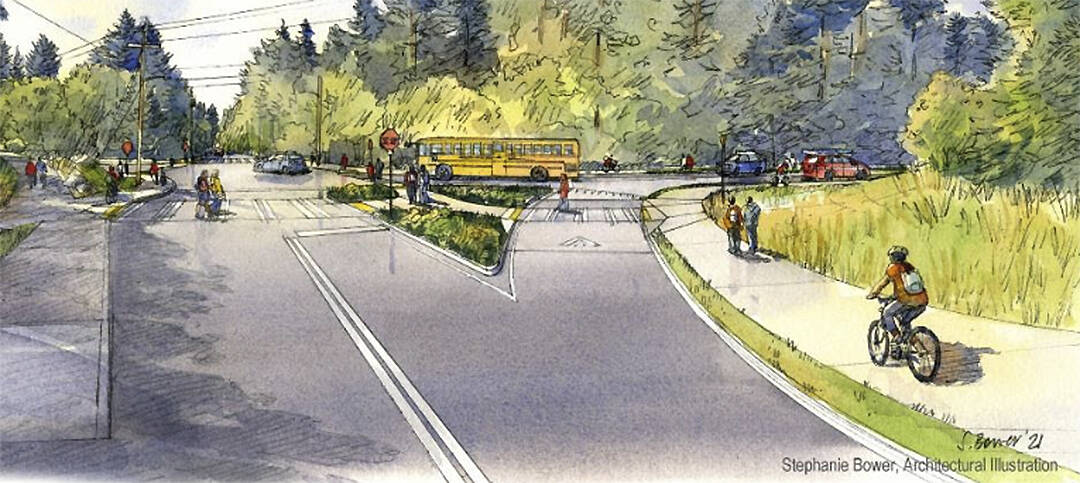 What the New Brooklyn/Sportsman Club intersection will look like. Courtesy image