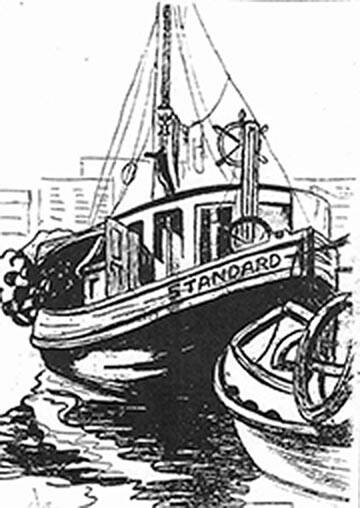 A drawing of the Standard fishing boat.