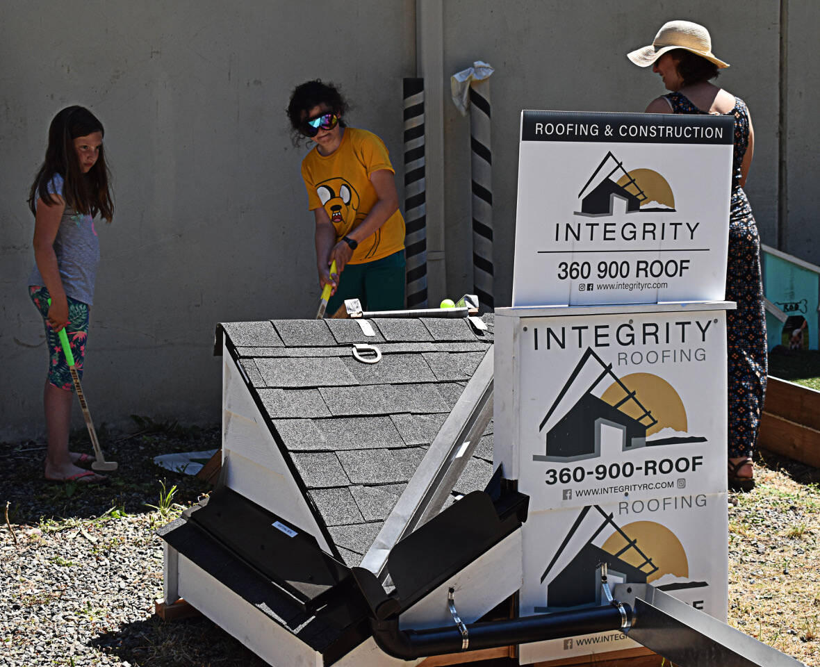 Integrity Roofing was one of the 12 groups that built a hole at the Putt Putt Clash.