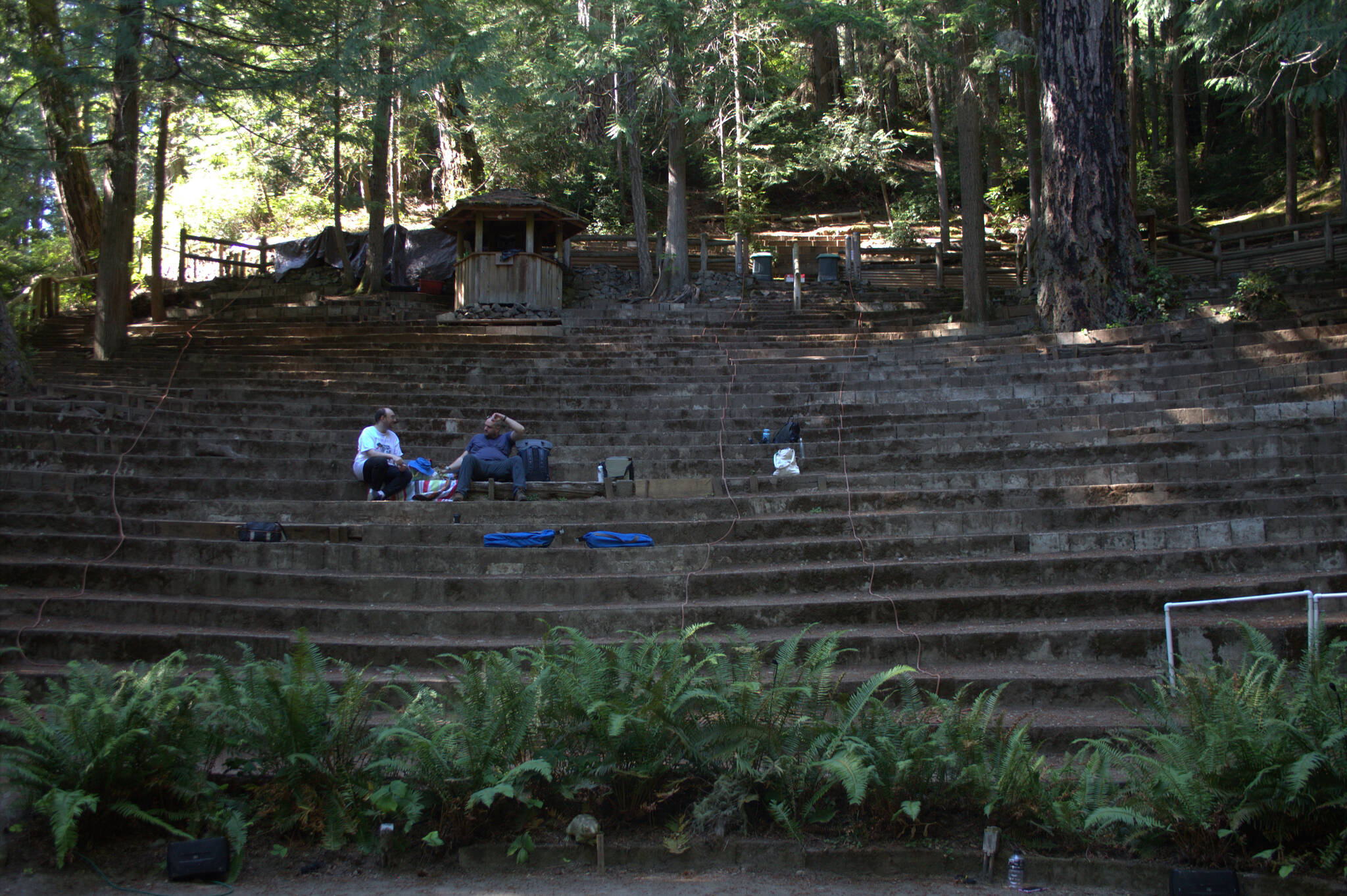 A view of the stands from the stage area in the Kitsap Forest Theater.