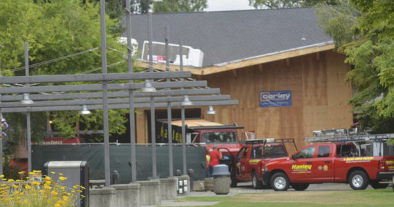 Construction on the Performing Arts Center in Bainbridge is progressing nicely.
