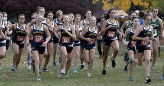 Bainbridge's girls cross country team could be looking at a top-10 finish at state after finishing 14th last season. File Photos