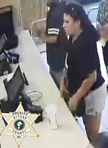 Detectives are seeking this woman, who was seen with the man alleged to have killed an Olalla couple.