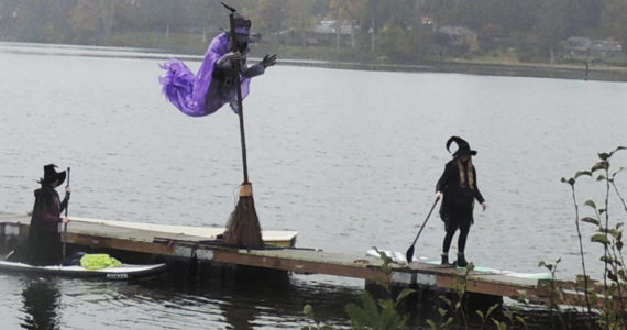 Apparently these witches couldn't get their brooms to work as they arrived by paddle board at the northern entrance to Eagle Harbor. Apparently they didn't know what day it was either because they arrived early for Halloween. Watch out for them as they may be embarrassed about this and take it out on unsuspecting children Monday night. Courtesy Photo