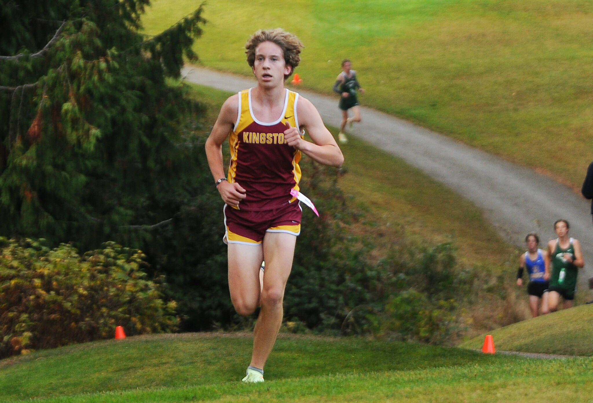 Kingston’s boys cross country team finished fifth in the 2A division. Sequim Gazette Photo Courtesy