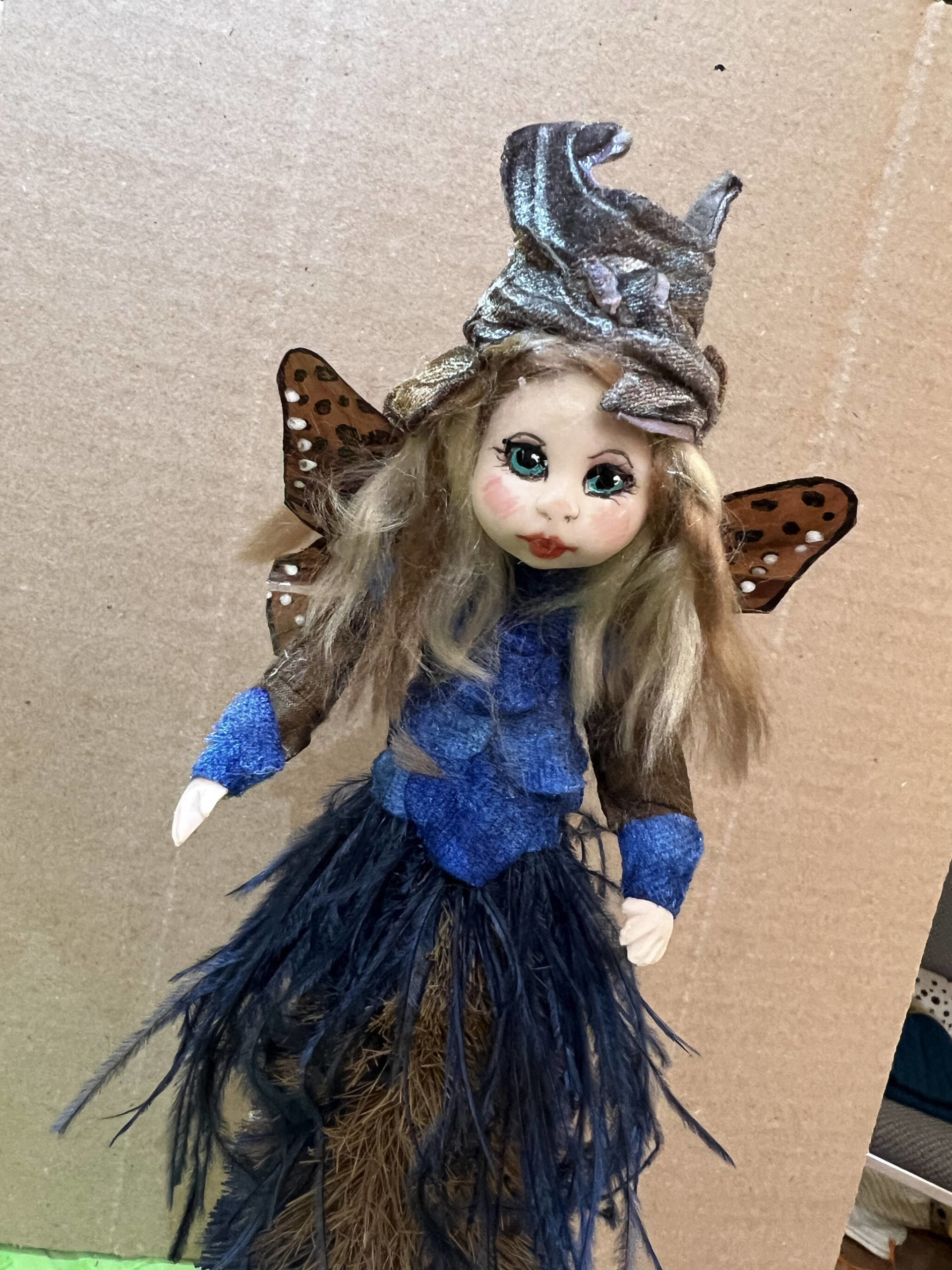 A mermaid doll made with mixed media by Danna Watson at the Masonic Center.