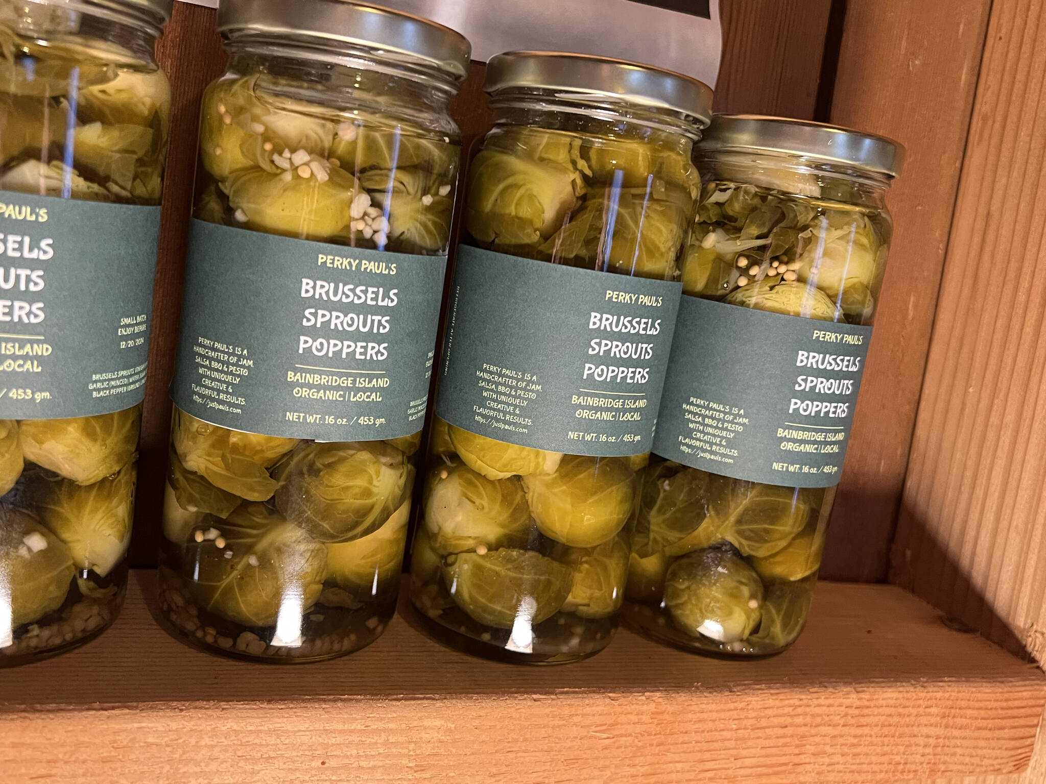 Perky Paul’s pickled Brussels Sprouts are a fan favorite.