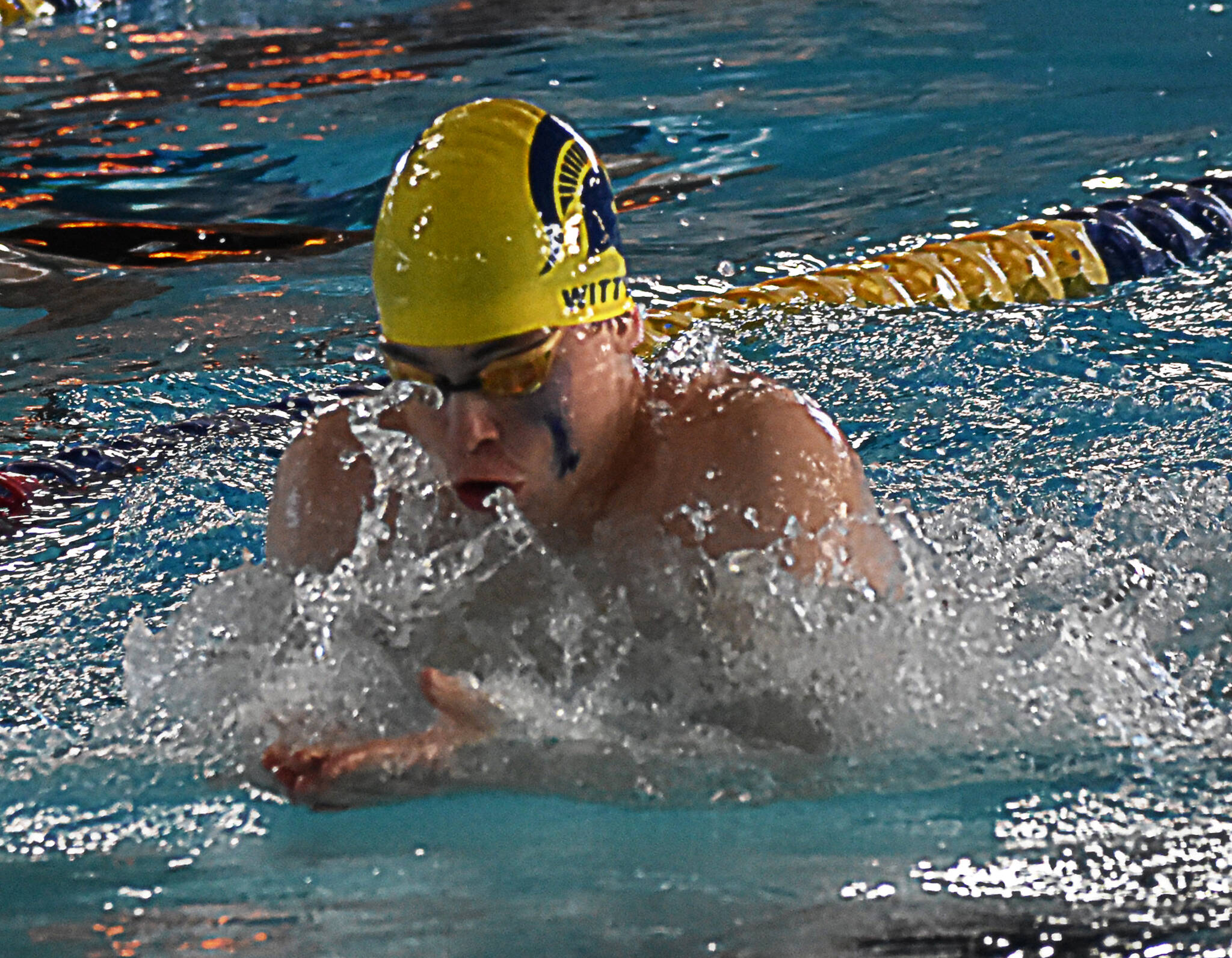 Thomas Witty took first in the 200-yard medley and 400-yard freestyle relays.