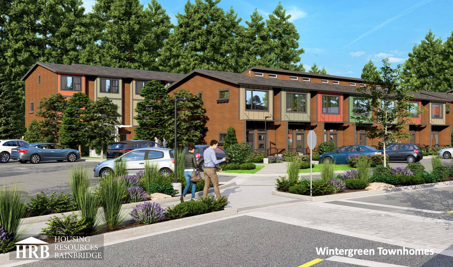 Rendering of the Wintergreen Townhomes located between Virginia Mason Clinic and Walgreens. Courtesy Image