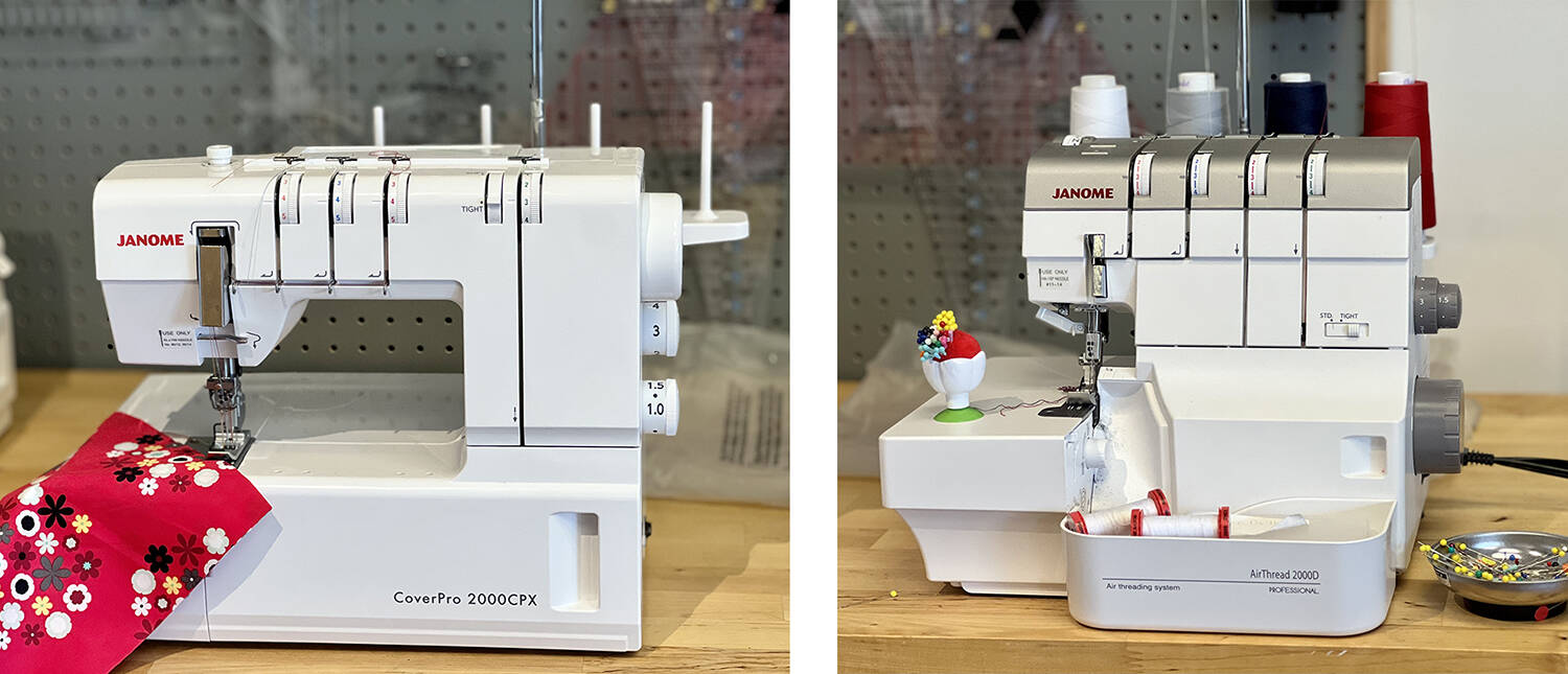 Test out Janome sewing machine at Esther’s Fabrics, where several styles are in stock for purchase or special order.