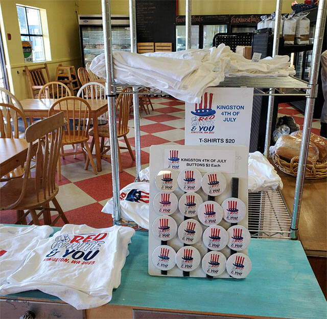 Some of the merchandise that is being sold at Kingston businesses to help with the rising costs of fireworks. Kingston 4th of July Committee courtesy photo