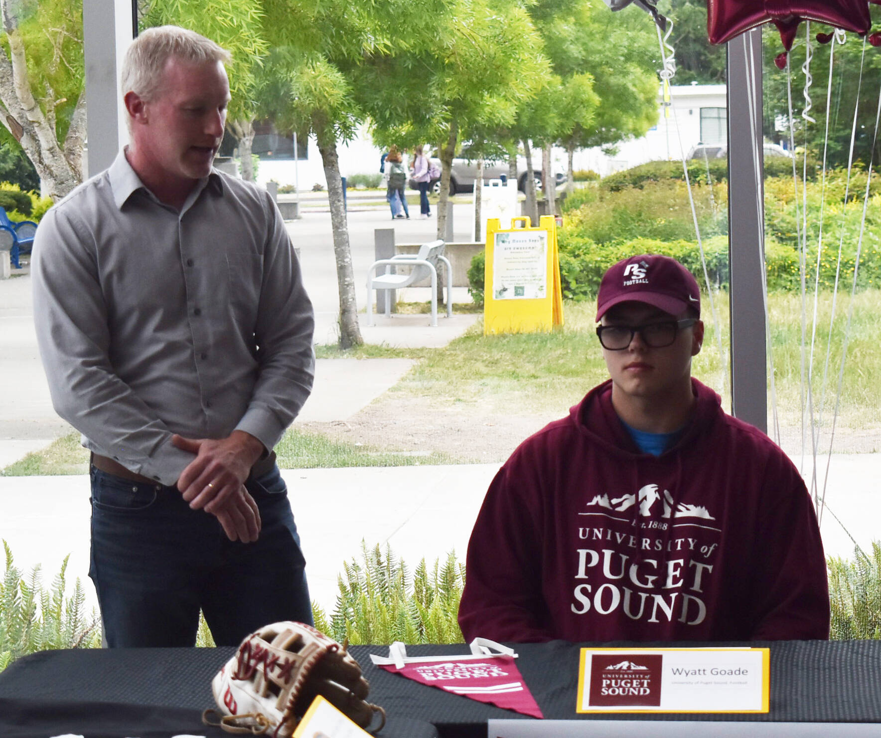 Dan Pippinger says University of Puget Sound will be surprised by Wyatt Goade on the football field.
