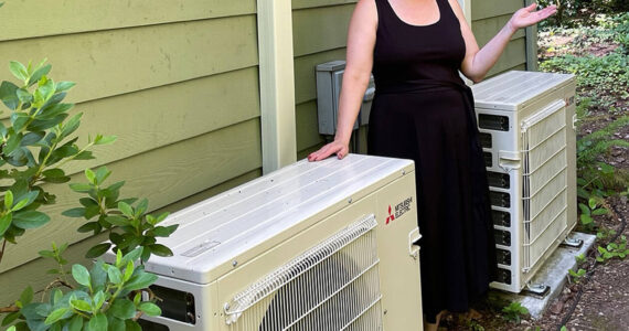 Kirsten Hytopoulos had a ductless heat pump installed at her house last year. Kirsten Hytopoulos courtesy photos