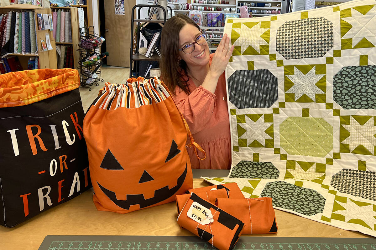 Esther’s Fabrics on Bainbridge Island has all the supplies you need for your holiday projects — and classes too! Brenda Jorgens photo.