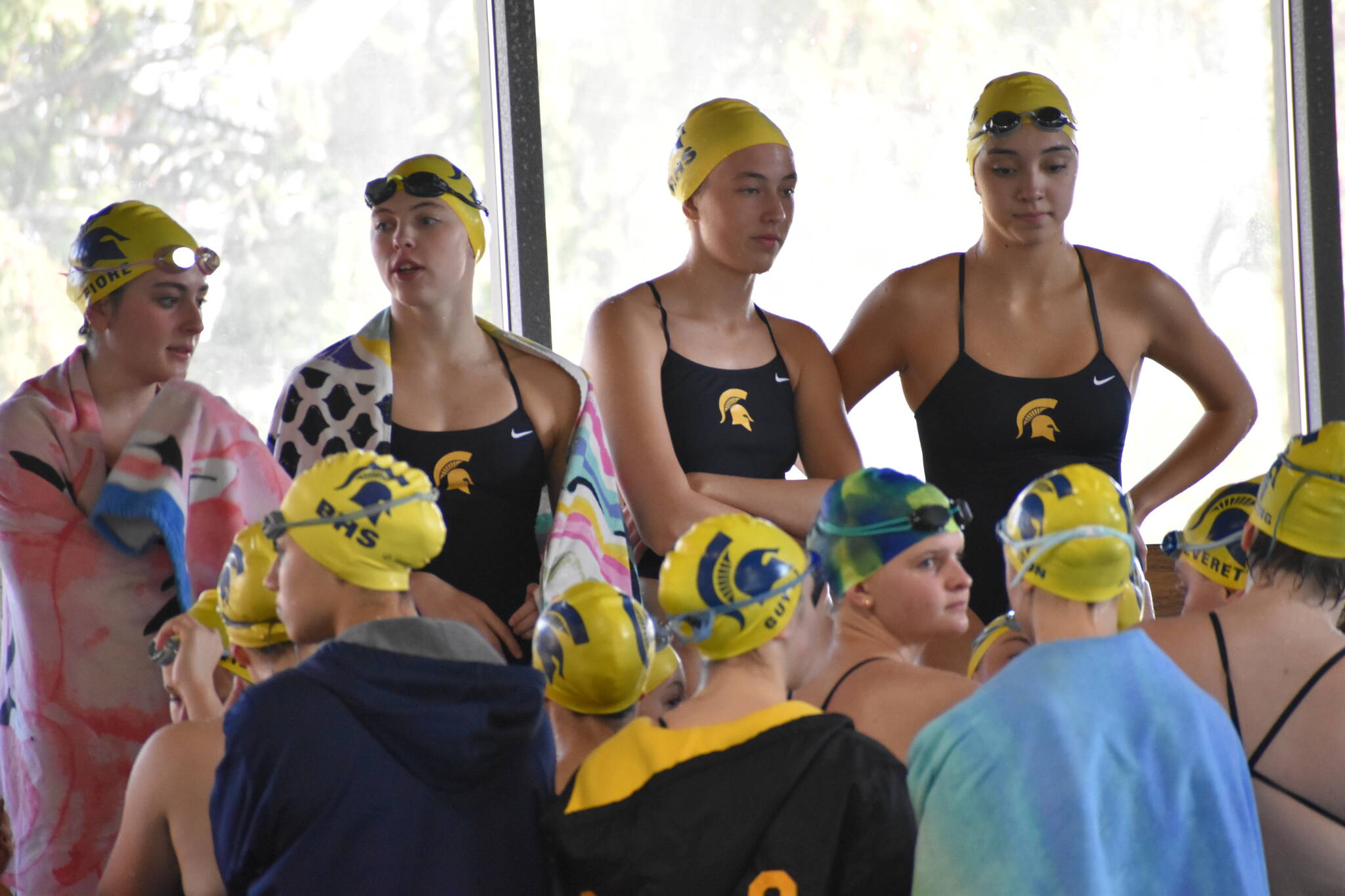 Bainbridge swim hopes to finish first at state after finishing a few places back.