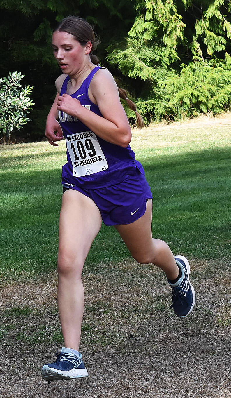 North Kitsap’s Kendall Becker finishes 12th.