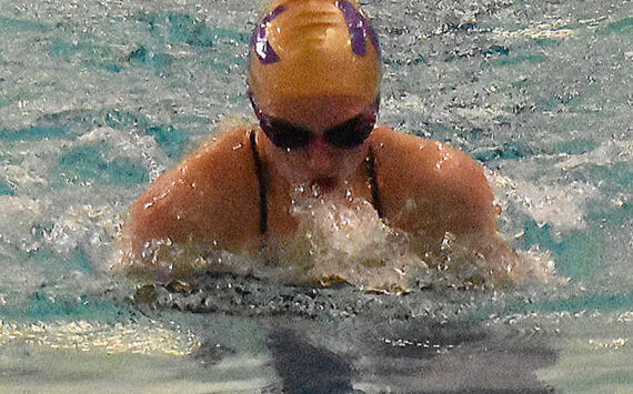 Nicholas Zeller-Singh/Kitsap News Group Photos
Viking Izzy Cera competes in three of the last four events.