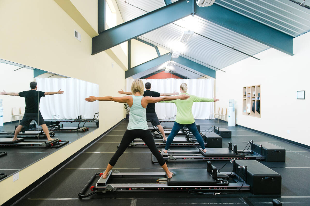 Pilates class at The Pilates Studio at New Motion.