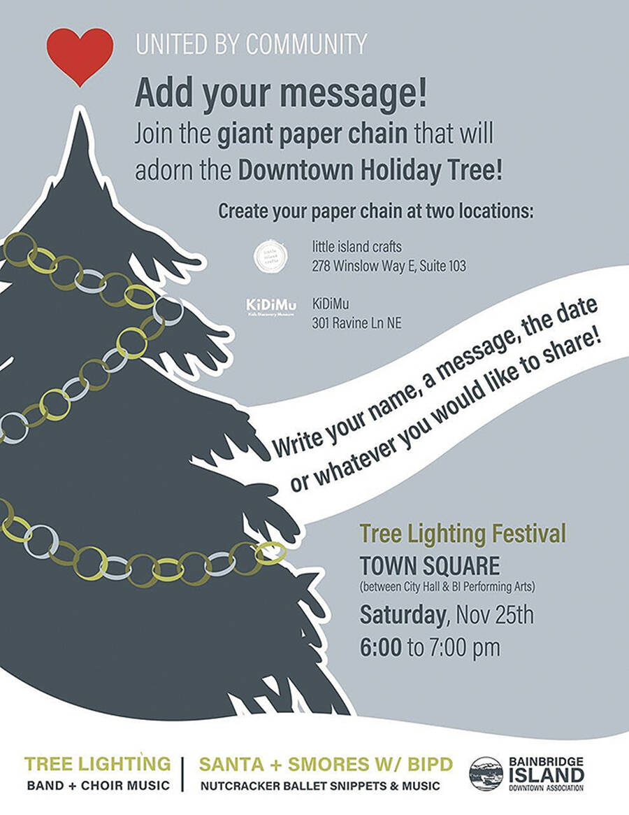 BI Tree Lighting Festival coming up Nov. 25 Bainbridge Island Review