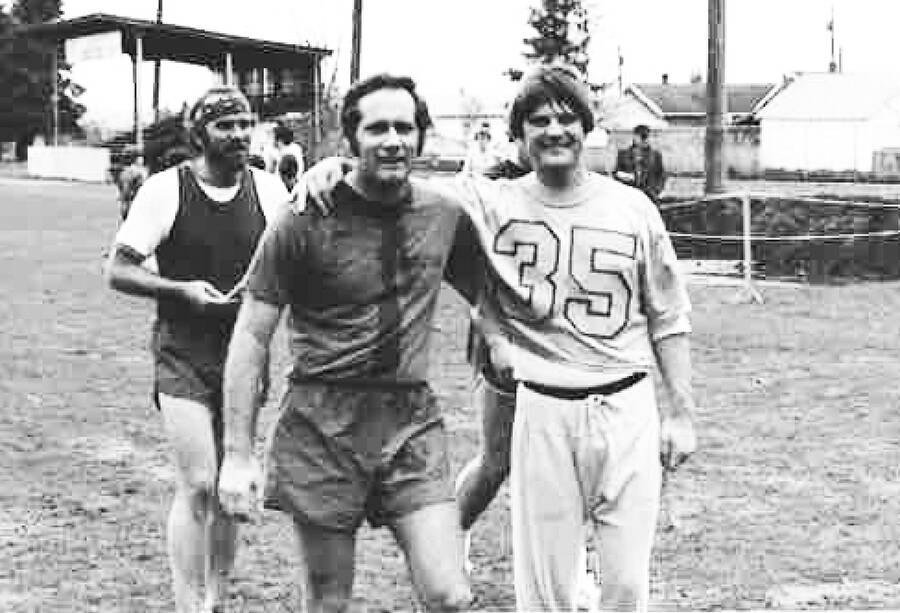 Miller and some cross-country runners.