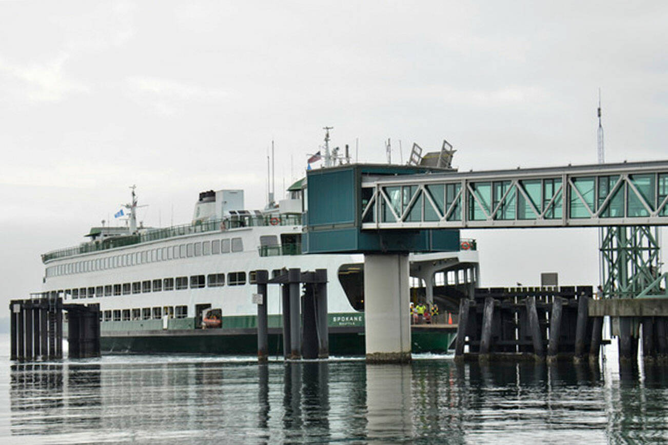 WSF courtesy photo
The MV Spokane has been the only ferry on WSF’s Edmonds/Kingston route for more than a month. Unplanned repairs on two of its vessels left the agency with just 14 available boats to operate a system that needs 15 to run the current sailing schedules.