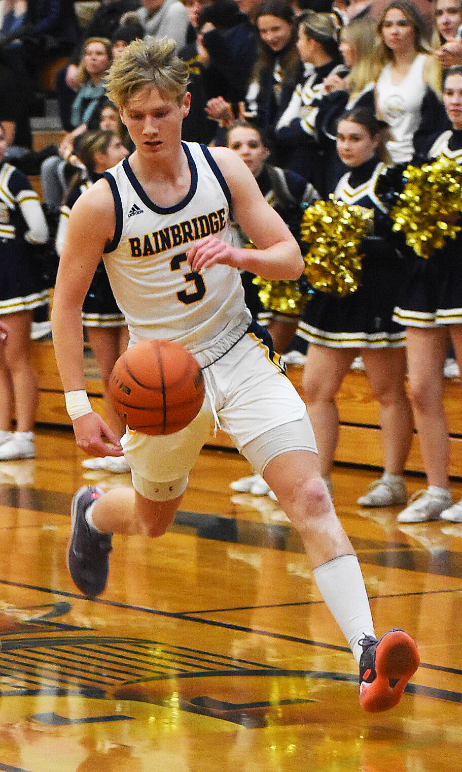 Sam Nylund led the Spartans before fouling out in the third quarter.